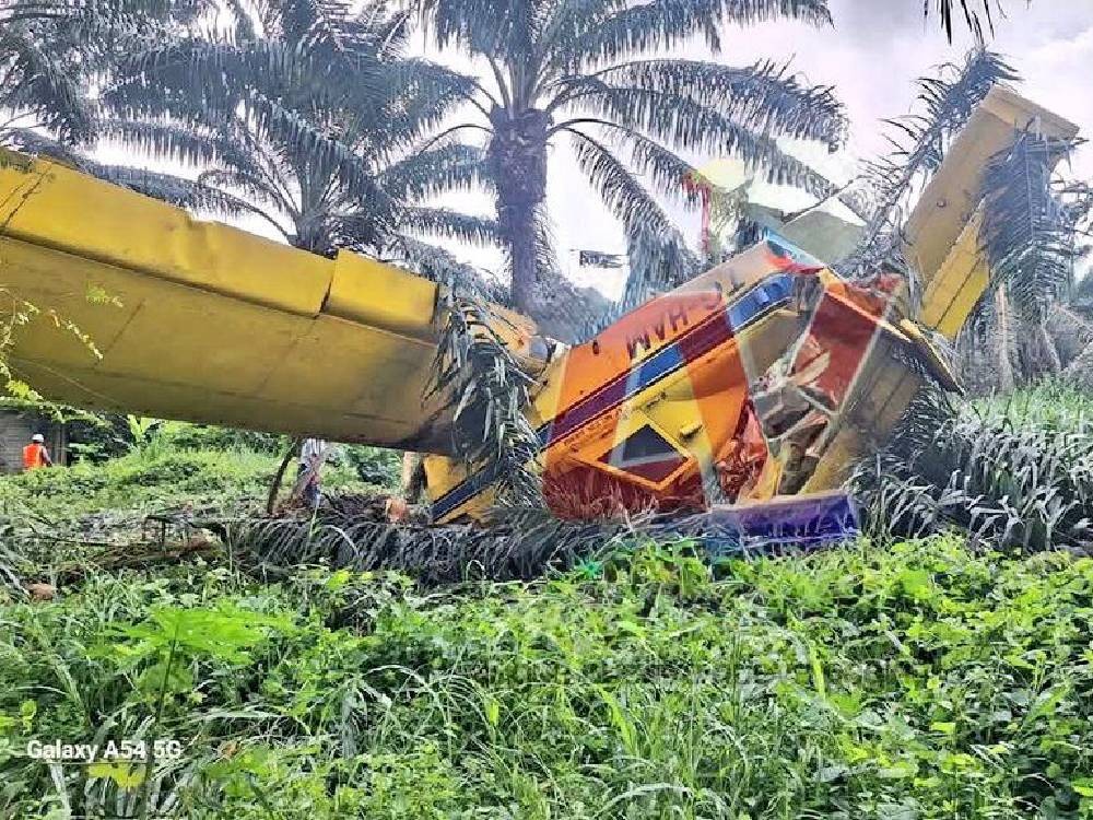 Aeronave sufre accidente en Tiquisate 