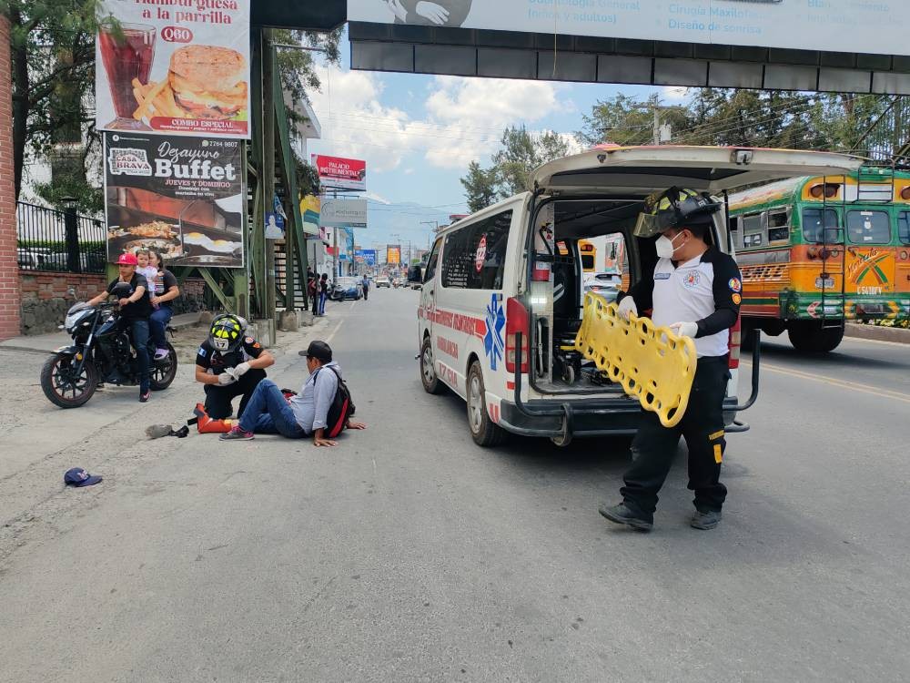 Atropellado al recoger gorra en Calzada Kaibil Balam