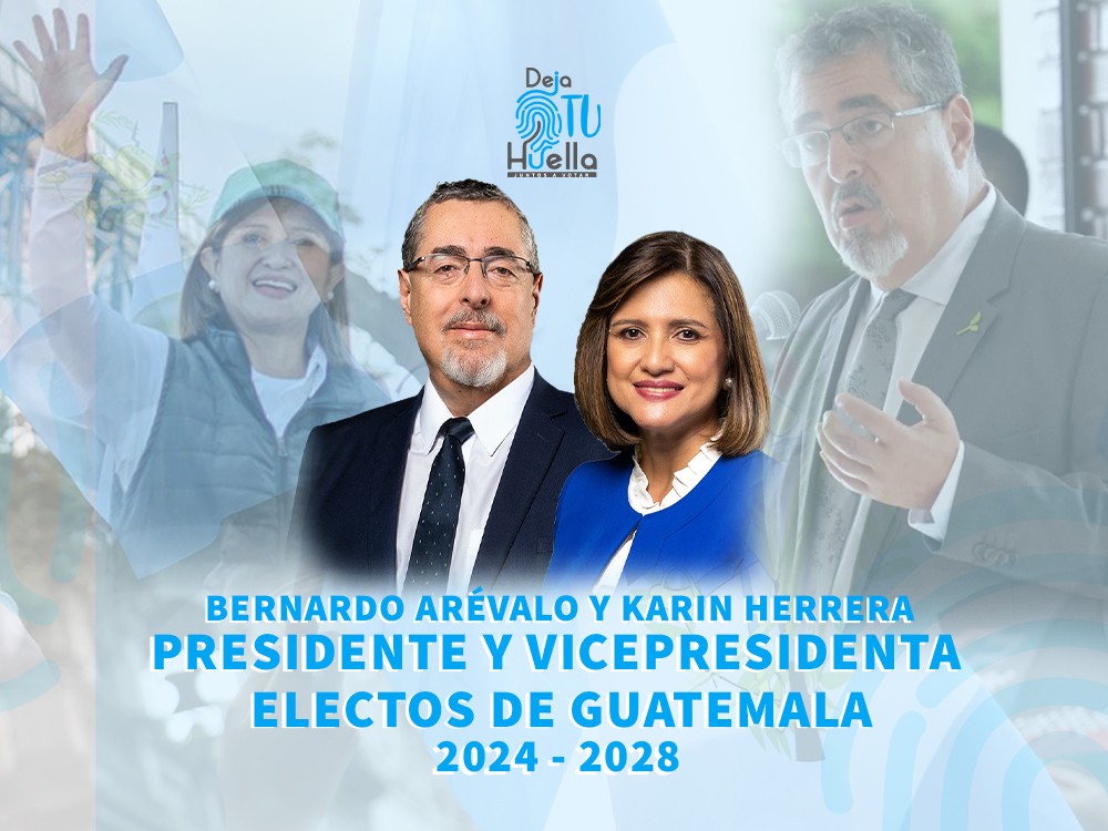 Bernardo Arévalo y Karin Herrera son los nuevos mandatarios electos en Guatemala