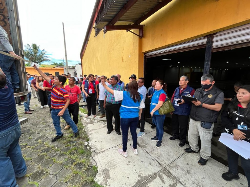 Cajas electorales para la segunda vuelta son recibidas en Mazatenango