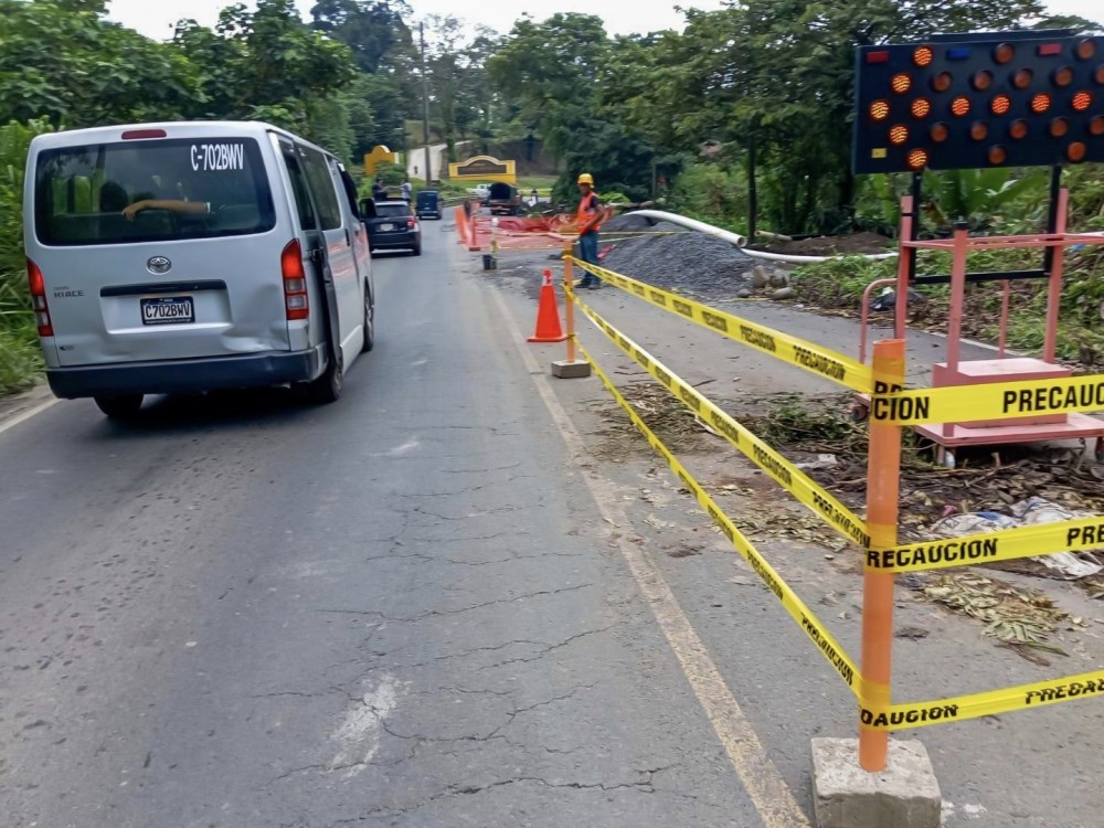 Caminos trabaja en paso provisional en kilómetro 189 de la ruta Cito Zarco