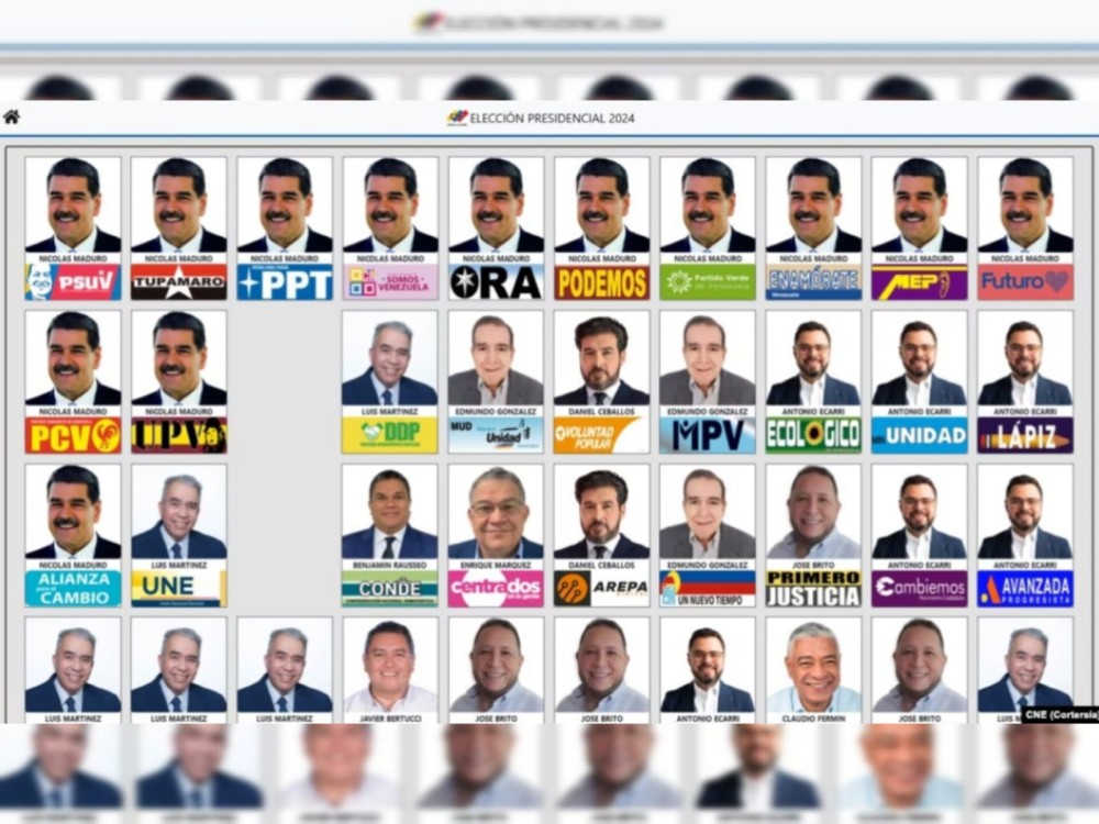 Esta es la razón por la que Maduro aparece 13 veces en la boleta electoral en Venezuela