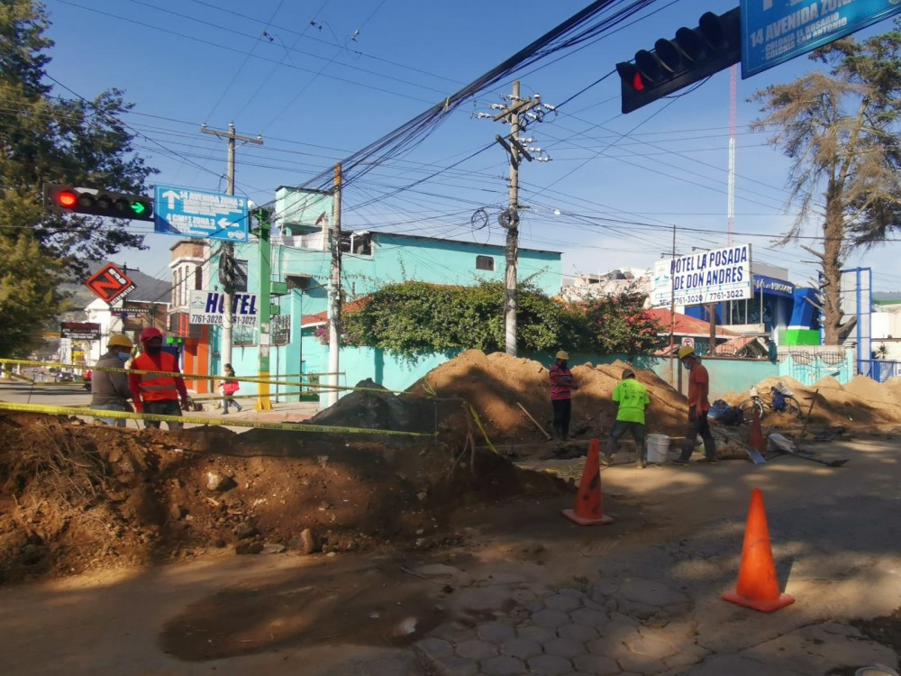 Estas son las calles cerradas en Xela y las vías alternas