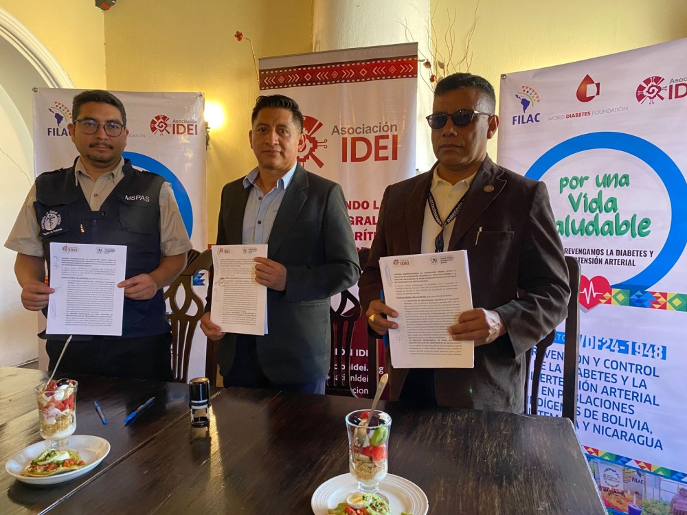 Firman convenio para combatir hipertensión y diabetes en 4 municipios de Quetzaltenango