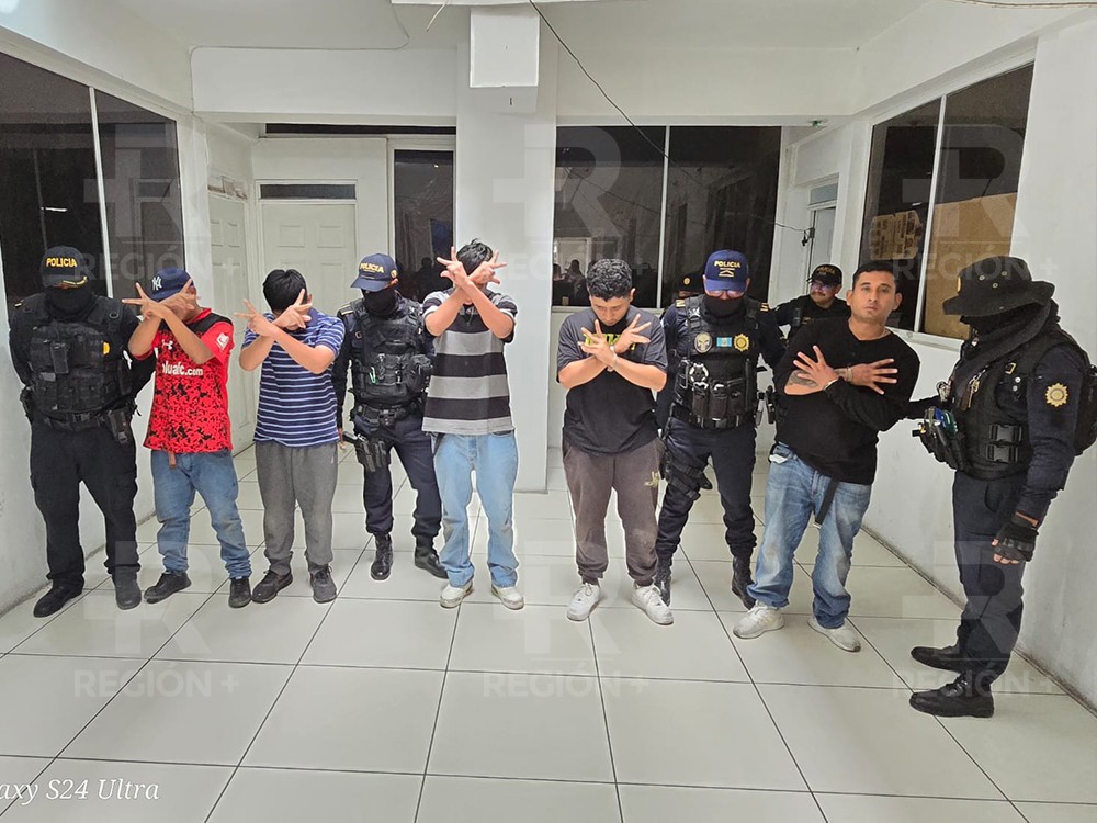 Incautan armamento y capturan a mareros del barrio 18 en Xela 
