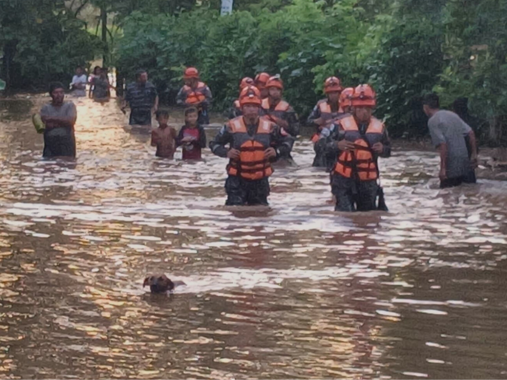 San José La Máquina amanece inundado tras fuertes lluvias de ayer