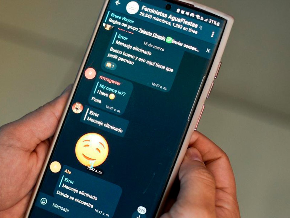 Investigan grupo de Telegram "Talento Chapín" que ha difundido material íntimo de mujeres 