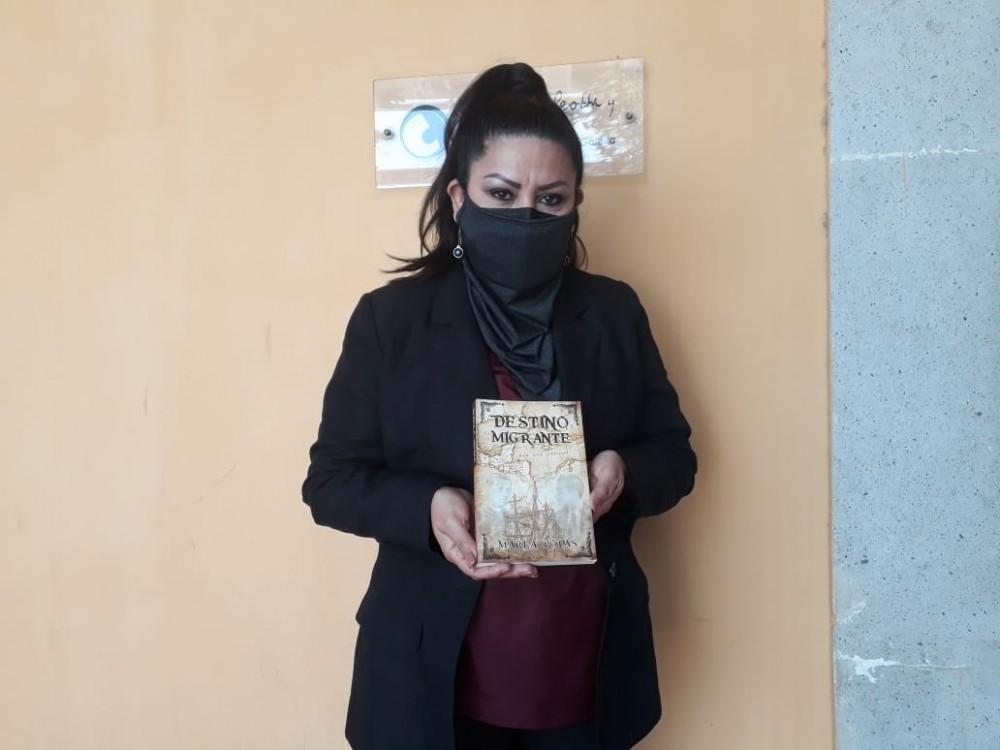 Marla Rodas presenta su libro “Destino Migrante” en el centro cultural Casa No´j de Xela 
