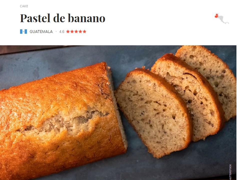Pastel guatemalteco está en el top 10 de los 100 mejor calificados del