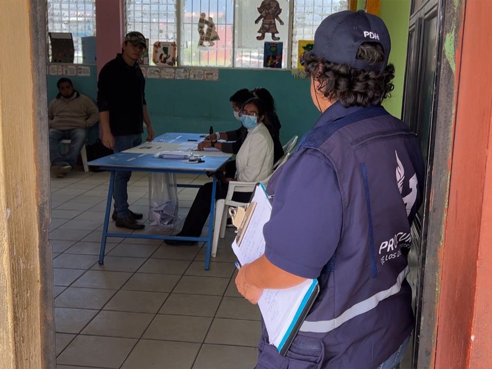 PDH verifica que derechos de la población sean respetados durante las elecciones 