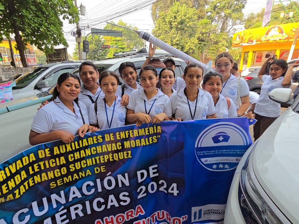 Realizan el lanzamiento de la vacunación de las Américas 2024 en Suchitepéquez