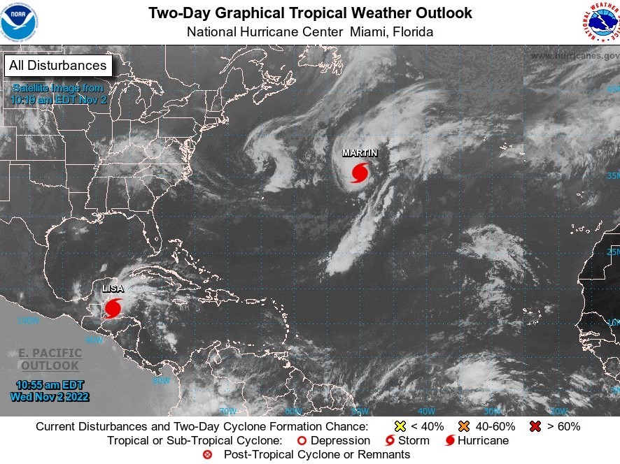 Tormenta Tropical Lisa se intensifica a huracán, esto dicen las autoridades 