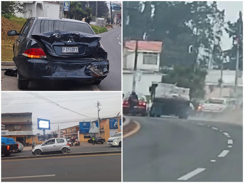 VIDEO: Camión cargado de block impacta contra vehículos 