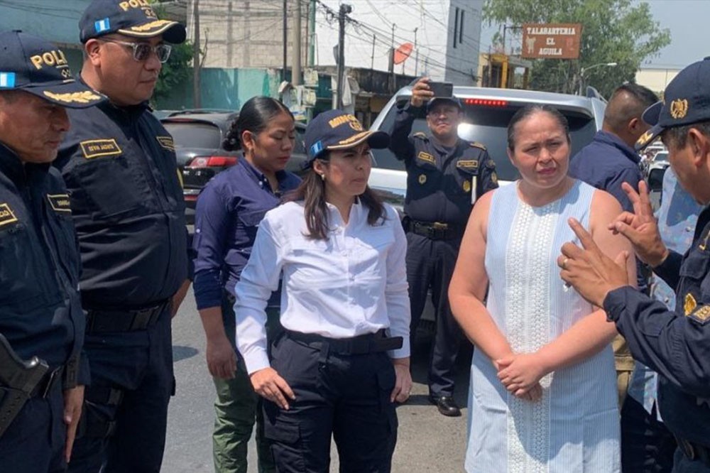 Viceministra supervisa operativos contra extorsiones en Escuintla