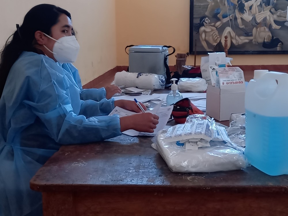 "72 horas por Huehue" una jornada de hisopados para detectar Covid-19