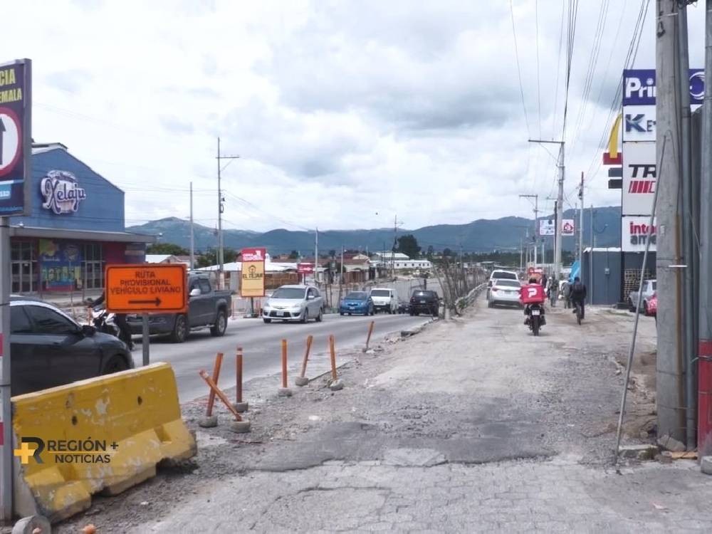 A partir de mañana, carril auxiliar por el paso a desnivel, zona 6 de Xela, estará cerrado 