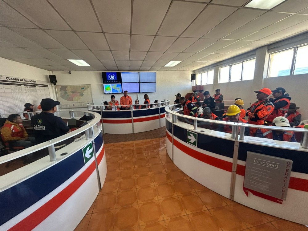 Activan COE en Quetzaltenango por Simulacro Nacional de Sismo