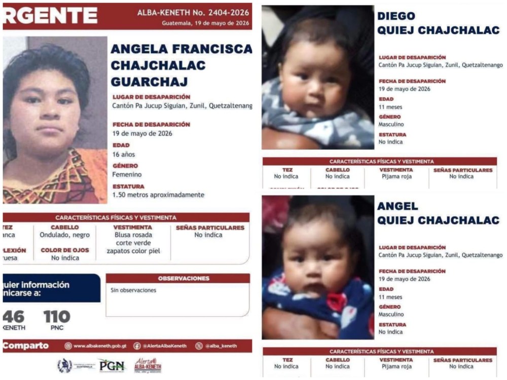 Activan protocolos de búsqueda para localizar a madre adolescente y sus hijos