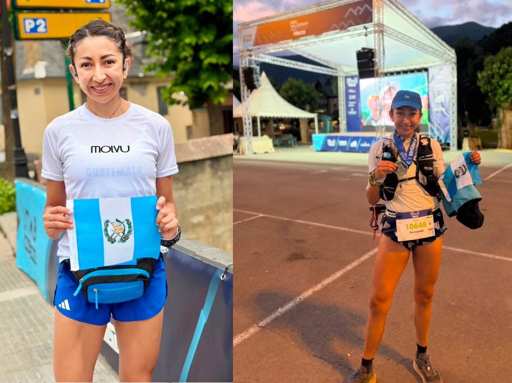 Atleta quetzalteca destaca en exigente competencia de trail running en España