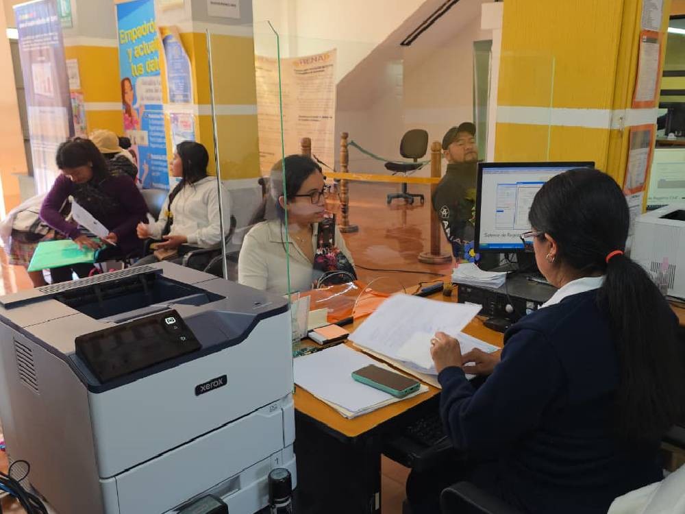 Aumenta demanda de trámites en el Renap de San Marcos en inicio de año
