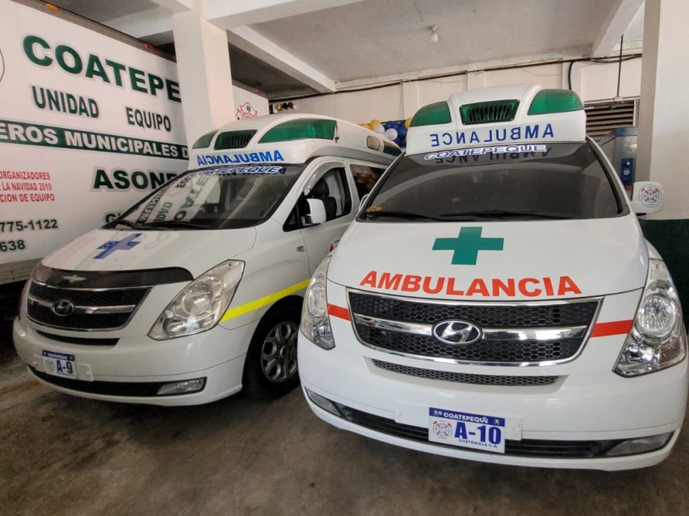 Bomberos Municipales de Coatepeque tienen nueva unidad de cuidados intensivos