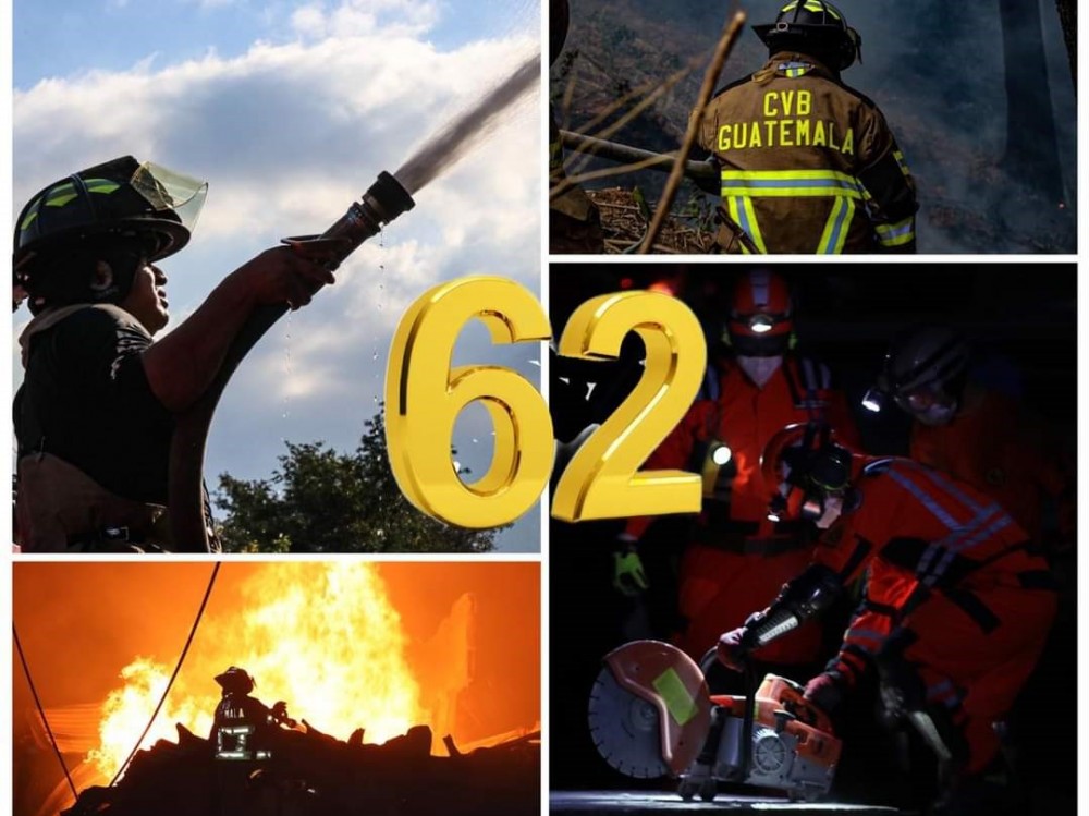 Bomberos Voluntarios de Guatemala celebran su 62 aniversario 