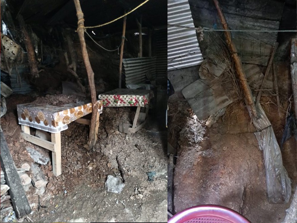 Brindan asistencia por deslizamiento de tierra en aldea Agua Salóbrega de Sanarate, El Progreso