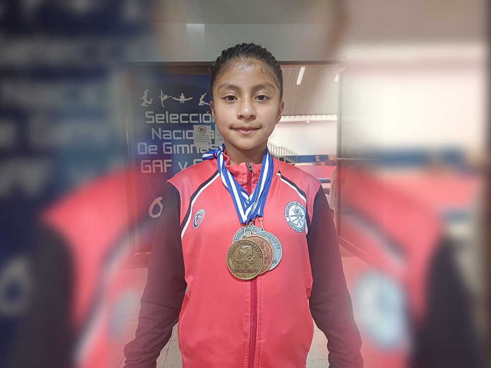 La quetzalteca Bryana Sosa, representará a Guatemala en los Juegos Escolares de Gimnasia 2025