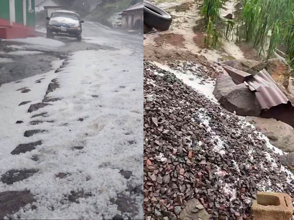  Caída de granizo continúa afectando a municipios de Comitancillo, San Lorenzo y Tacaná, San Marcos
