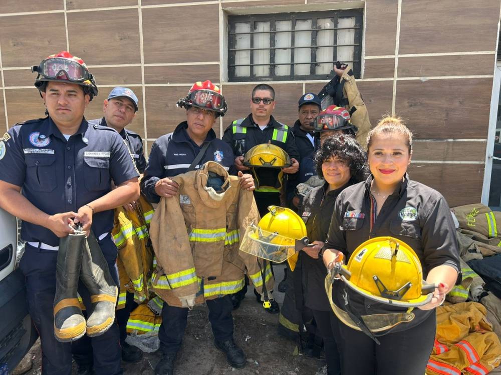 Cámara de Comercio de Nueva York dona equipos contra incendios y sillas de ruedas en el occidente del país