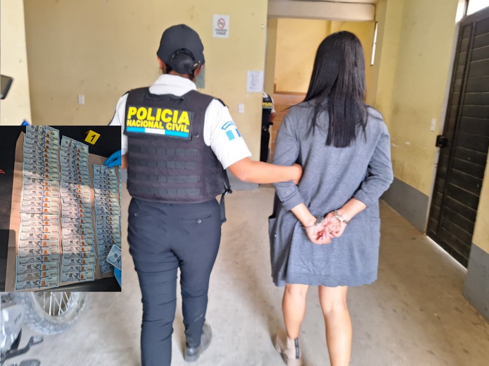Capturan a mujer e incautan miles de dólares 