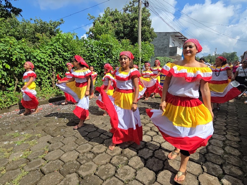 Celebran inicio de actividades cívicas en aldea El Progreso de Mazatenango