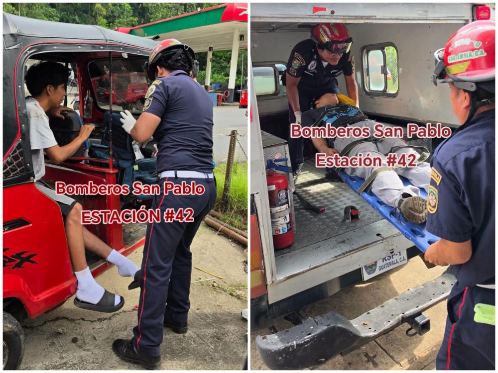 Choque entre motocicleta y mototaxi deja a dos personas heridas