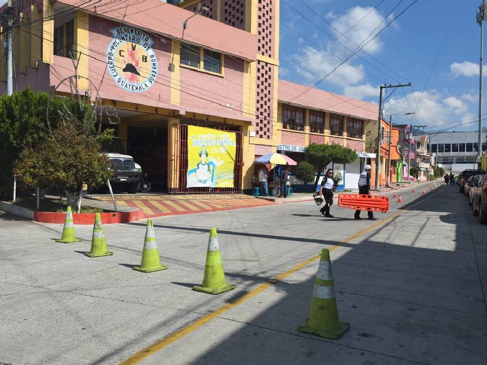 Cierre de calle afectó a Bomberos Voluntarios en San Marcos