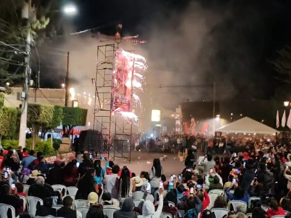 Color y devoción marcaron el cierre de las fiestas patronales en Huehue