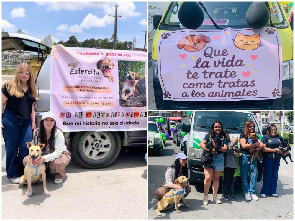 Con una caravana, piden respeto a los animales