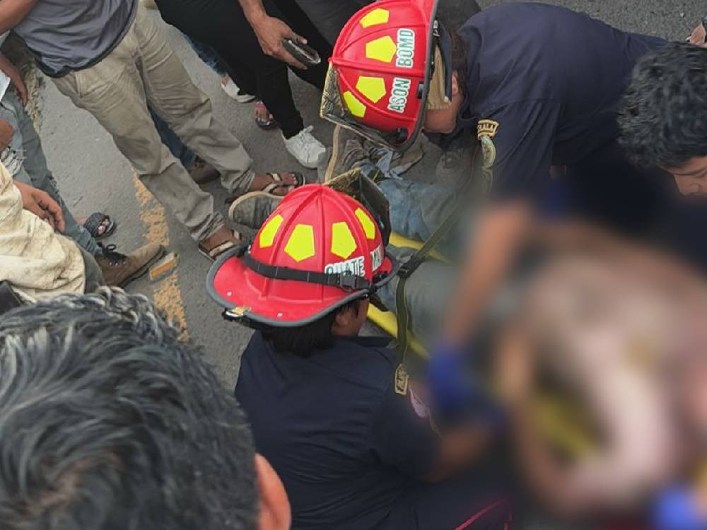 Conductor de maquinaria sufre quemaduras de tercer grado al hacer contacto con cables de alta tensión