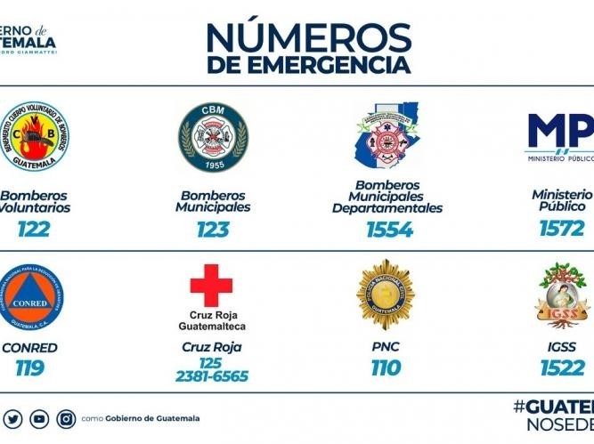 Conred brinda números de teléfono en caso de emergencias