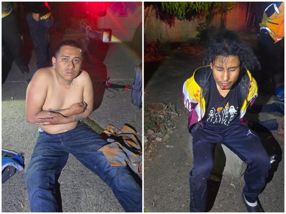 Detienen a presuntos integrantes de la mara 18 con droga y moto robada 