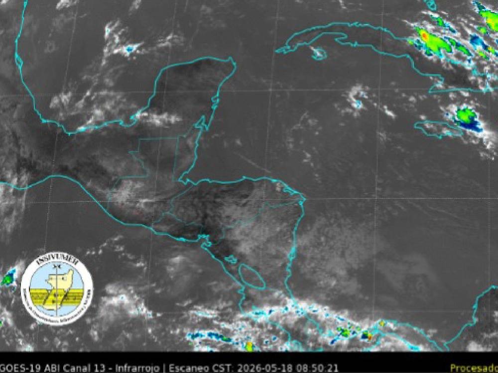 Dos ondas del este provocarán lluvias a Guatemala esta semana