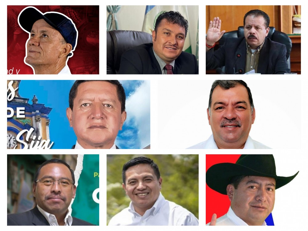 Ellos son los alcaldes electos de Quetzaltenango, nueve son del partido oficial 