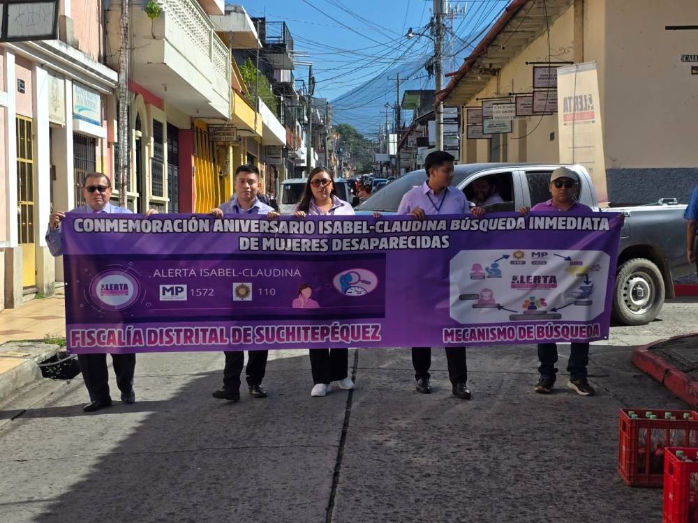 En Mazatenango, conmemoran el séptimo aniversario de la Alerta Isabel Claudina 