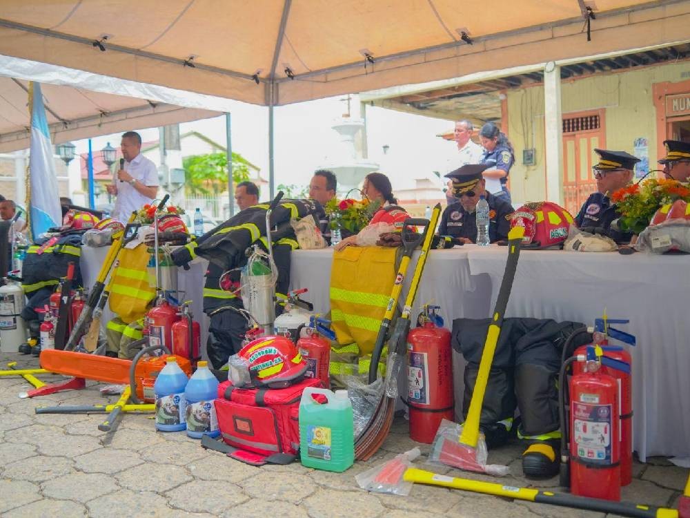 En San Francisco Zapotitlán se inaugura la Estación 139 de Bomberos Municipales Departamentales