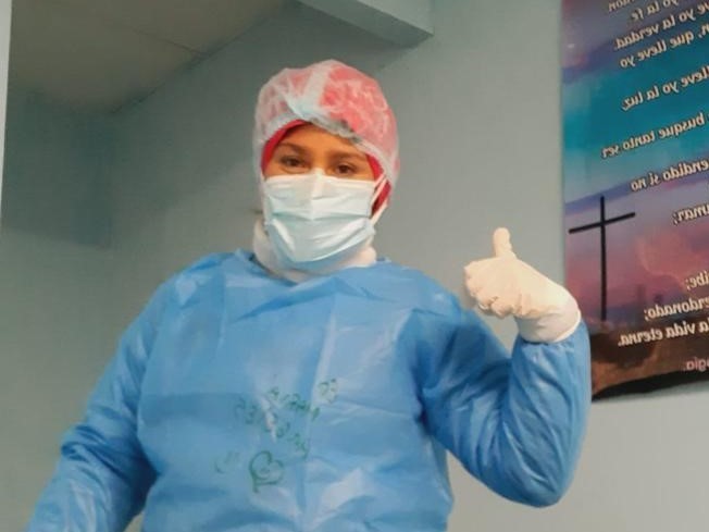 Enfermera cuidó a pacientes con Covid-19, pero la pandemia le deja la pérdida de su bebé