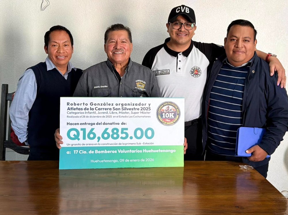 Entregan aporte recaudado en carrera San Silvestre