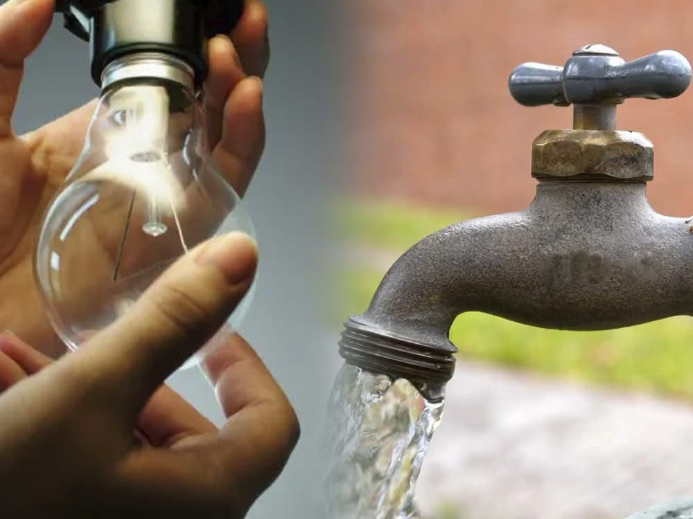 Estos serán los sectores afectados por la suspensión del servicio de agua potable y energía eléctrica 