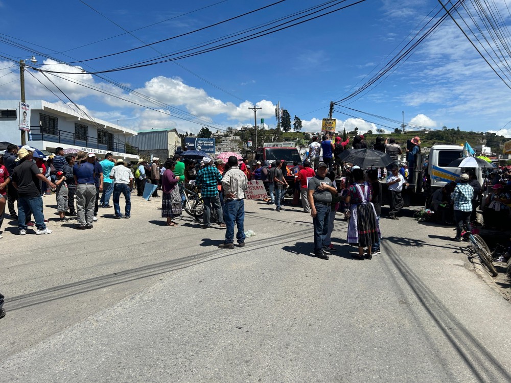 Estos son los puntos bloqueados en Quetzaltenango