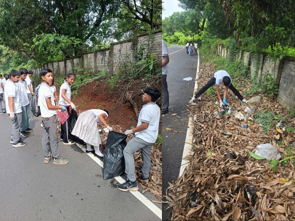 Estudiantes de la aldea Nicá, Malacatán, se suman a jornada nacional de limpieza para construir una Guatemala más limpia y sostenible