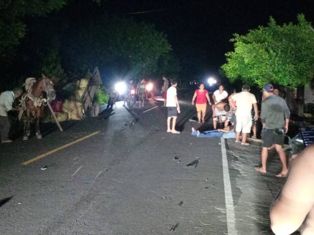 Hombre muere al chocar con carretón de caballo en la Blanca San Marcos