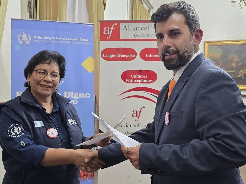 Gobernación de Quetzaltenango fortalece vínculos con la Alianza Francesa